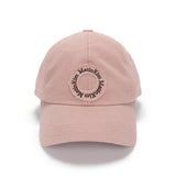 APPLIQUE CIRCLE LOGO BALL CAP IN PINK